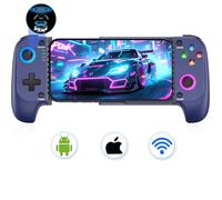 Manette de jeu mobile pour iPhone/Android, manette de téléphone sans fil, compatible avec Xbox Game Pass, Steam Link, Roblox, Call of Duty et plus encore, bleu