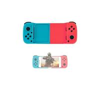 Manette de jeu mobile sans fil Bluetooth pour téléphones mobiles iOS/Android/PS3/PS4/Nintendo Switch/Switch OLED/PC - Bleu/Rouge