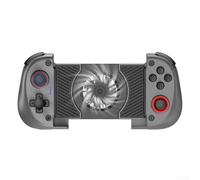 Manette de jeu mobile, sans fil pour avec ventilateur de refroidissement, poignée extensible X3 avec effet Hall Joy, longue pour batterie (noir)