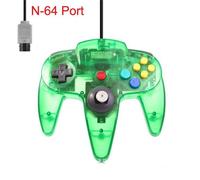 Manette de jeu N64 avec fil Long pour console classique 64, Port Transparent