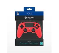 Manette de jeu - Nacon - Gaming Illuminated Compact Controller - Rouge - Filaire - PS4