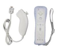 Manette de jeu - Nintendo - 2 in 1 Manette Wiimote Controller Nunchuk - Motion Plus - Sans fil - Blanc