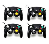 Manette de jeu - Nintendo - Gamecube/Wii - Lot de 4 - Noir - Filaire - Vibration
