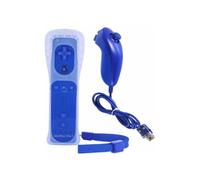 Manette de jeu Nintendo Motion Plus Nunchuk - Bluetooth - Bleu foncé - Compacte et légère