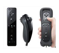 Manette de jeu - Nintendo - Motion Plus - Sans fil - Noir - Inclus Nunshuck et Housse