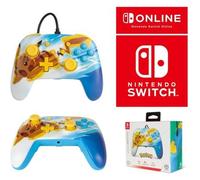 Manette de jeu - Nintendo - PowerA - Filaire - Blanche - Officielle Pokémon Pikachu