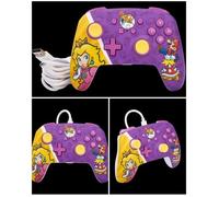 Manette De Jeu ¿ Nintendo Switch - Princesse Peach Battle - Filaire - Couleur Violette Jaune - Officielle