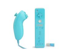 Manette de jeu - Nintendo - Wiimote Controller Nunchuk - Bluetooth - Couleur Bleu - Motion Plus
