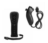 Manette de jeu - Nintendo - Wiimote + Nunchuck - Sans fil - Noir - Blanc