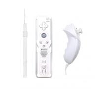 Manette De Jeu Nunchuck 2 En 1 Pour Nintendo Wii Motion Plus, Télécommande Sans Fil, Joystick