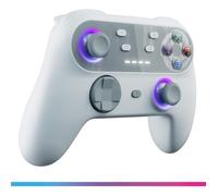 Oniverse Manette sans fil Walli – joysticks Hall Effect, gyroscope, boutons macro, 6h, Gris rétro