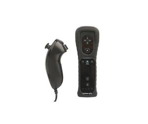 Manette de jeu - PEGA - Wiimote Noir - Nunchunk - Motion Plus Intégré - Sans fil