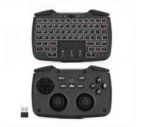Manette de jeu portable sans fil RK707 2,4 GHz avec clavier et souris, fonction turbo, compatible PC/Raspberry Pi2/Android TV