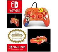 Manette de jeu - POWERA - SWITCH - Filaire - Câble USB détachable - Couleur Orange