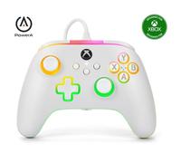 PowerA Manette filaire Advantage pour Xbox Series X|S – bande LED Lumectra RVB – Blanc