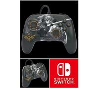 Manette de jeu - PowerA - ZELDA Battle-Ready Link - Filaire - Câble USB détachable - Compatible Nintendo Switch
