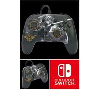 Manette de jeu - PowerA - ZELDA Battle-Ready Link - Filaire - Câble USB détachable - Compatible Nintendo Switch