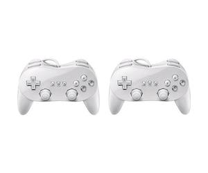 Manette de jeu - PRO - Nintendo Wii - 2x - Sans fil - Blanc