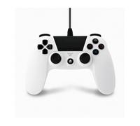 Manette de jeu - PS4 - Manette Filaire PS4 - Blanc - Câble 3m - Vibration double moteur