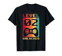 Manette de Jeu rétro débloquée Niveau 2 T-Shirt