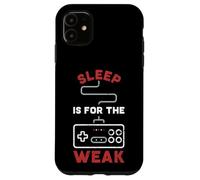 Manette de Jeu Retro Gaming - Sleep is for The Weak pour Gamer Funny Coque pour iPhone 11