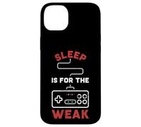 Manette de Jeu Retro Gaming - Sleep is for The Weak pour Gamer Funny Coque pour iPhone 14 Plus