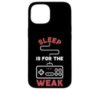 Manette de Jeu Retro Gaming - Sleep is for The Weak pour Gamer Funny Coque pour iPhone 15