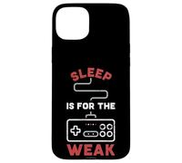 Manette de Jeu Retro Gaming - Sleep is for The Weak pour Gamer Funny Coque pour iPhone 15 Plus