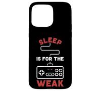 Manette de Jeu Retro Gaming - Sleep is for The Weak pour Gamer Funny Coque pour iPhone 15 Pro Max