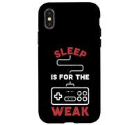 Manette de Jeu Retro Gaming - Sleep is for The Weak pour Gamer Funny Coque pour iPhone X/XS