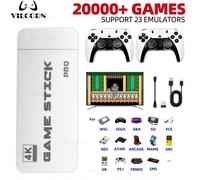 Manette de jeu rétro M15, sortie 4K, contrôleur sans fil, plug and play, avec plus de 20 000 jeux intégrés, compatible PS1, NES, GBA et jeux d'arcade, console de jeux d'arcade 64 GoABS