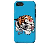 Manette de Jeu rétro Tiger Classic Arcade Pixel Coque pour iPhone SE (2020) / 7/8