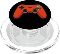 Manette de Jeu Rouge Graphique drôle Gamer Design PopSockets PopGrip pour MagSafe
