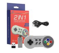 Manette De Jeu Sans Fil 2.4ghz, Joystick Turbo Pour Console De Jeu Vidéo Snes Mini Classic Edition