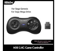 Manette de jeu sans fil 8BitDo M30 2.4G, contrôleur d'accessoires de jeu pour Sega Genesis et Sega Mega Drive originaux - Sega Genesis for Mega Drive