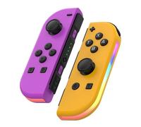 Manette de jeu sans fil - AIHONTAI - Joy-Con - Orange violet - Compatible Nintendo Switch - Capteur L/R vio JEU VIDEO CONSOLE RETRO