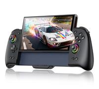 Manette de jeu sans fil améliorée pour Switch 2 manette de jeu programmable Bluetooth avec joysticks à effet Hall RVB/4 emplacements pour cartes/axe gyroscopique/Turbo/double vibration/commutateur de