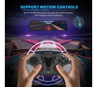 Manette De Jeu Sans Fil Bluetooth 6 Axes Pour Switch Ns Pro/Lite, Contrôleur Complet Avec Vibrations Et Gyroscope