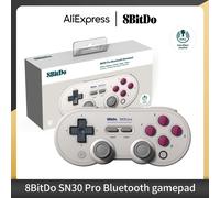 Manette de jeu sans fil Bluetooth 8Bitdo SN30 Pro avec effet Hall pour Switch 2, MacOS, Android, Raspberry Pi, Windows, Steam Deck GB Set