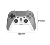 Manette De Jeu Sans Fil Bluetooth P4-6, Double Vibration, Contrôleur Clair, Compatible Avec Pavé Tactile, Pour Ps4 Slim Pro, Téléphone Et Pc