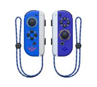 Manette De Jeu Sans Fil Compatible Avec La Manette Joy-Con De La Nintendo Switch (Modèle Épée Bleue, Avec Sangle Joy-Pad)