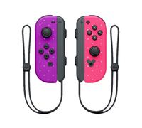 Manette De Jeu Sans Fil Compatible Avec La Manette Joy-Con De Nintendo Switch (Modèle Violet Et Rose Mickey, Avec Dragonne Joy-Pad)