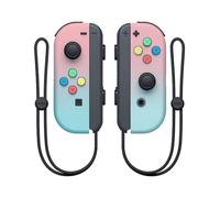 Manette De Jeu Sans Fil Compatible Avec Les Manettes Joy-Con De La Nintendo Switch (Modèle Dégradé Rose Et Bleu, Avec Sangle Joy-Pad)