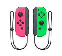 Manette De Jeu Sans Fil Compatible Avec Les Manettes Joy-Con De Nintendo Switch (Rose Et Vert, Avec Sangle Joy-Pad)