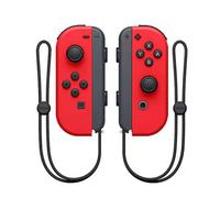 Manette De Jeu Sans Fil Compatible Avec Les Manettes Joy-Con De Nintendo Switch (Rouge Double, Avec Sangle Joy-Pad)