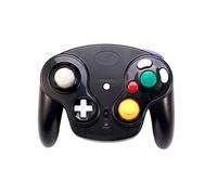 Manette de Jeu Sans Fil pour Console pour GameCube NGC avec Adaptateur Récepteur 2,4 GHz, Joystick Ergonomique Manette A