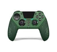 manette de jeu sans fil pour ps4, manette bluetooth avec bouton arrière programmable, compatible avec ps4/ps4 pro/ps slime(vert)