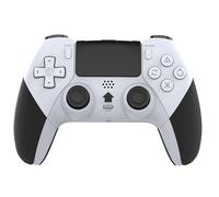 Manette de jeu sans fil pour PS4/PC/Android/iOS, manette de jeu Bluetooth avec turbo, double vibration, mouvement 6 axes, programmation macro, longue durée de vie, compatible avec les jeux PS4 sur PS5