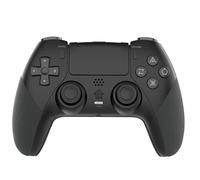 Manette de jeu sans fil pour PS4/PC/Android/iOS, manette de jeu Bluetooth avec turbo, double vibration, mouvement 6 axes, programmation macro, longue durée de vie, compatible avec les jeux PS4 sur PS5