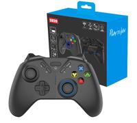 Manette de jeu sans fil PRO avec programmation lumineuse, clip arrière et réglage des vibrations, coPoignée S820 (tout noir)